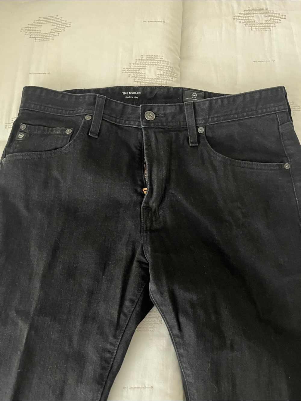 A G Nomad Black Slim Straight Men's Jeans 
34 x 31